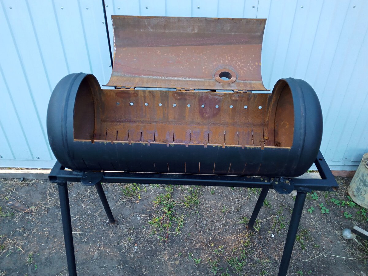 Мангал из старого мотоцикла