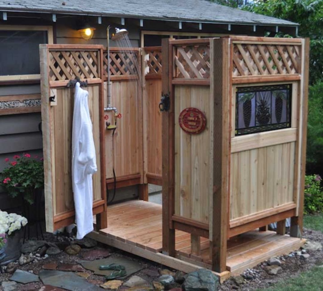 Летний душ для дачи