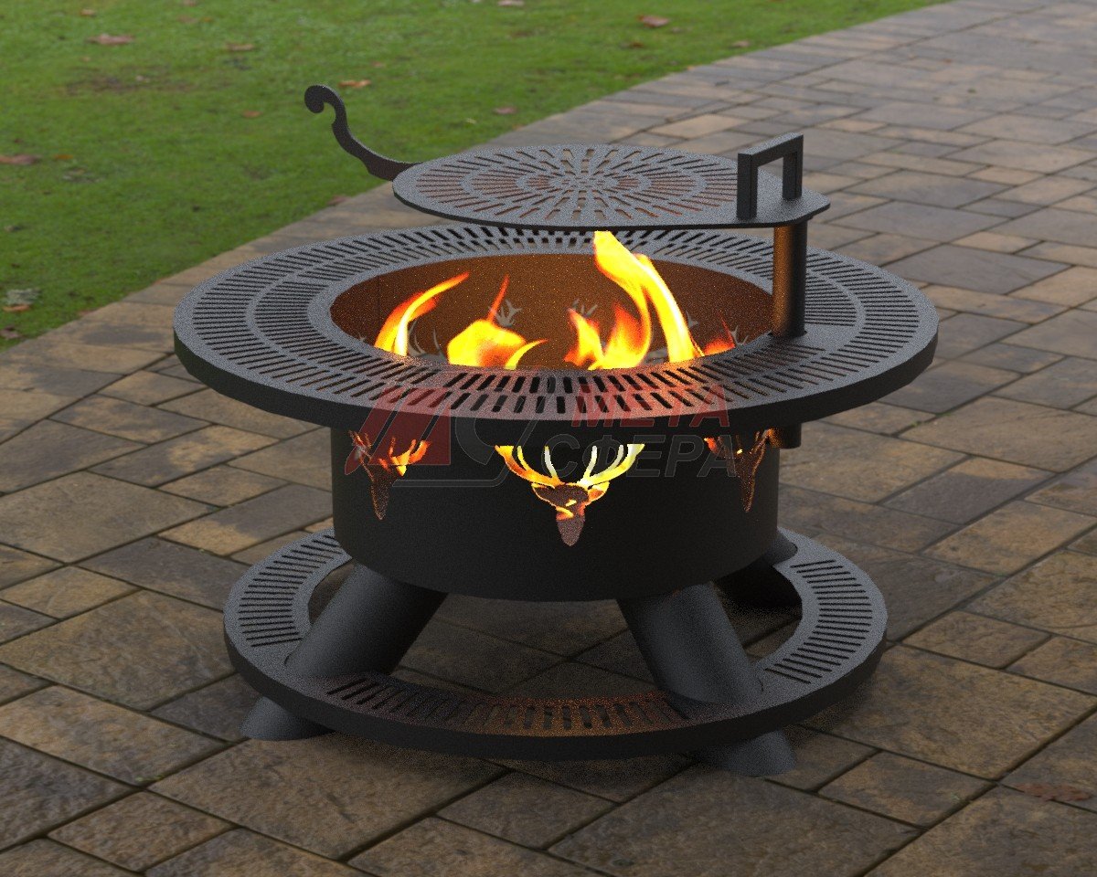 Костровая чаша-мангал МД керамика