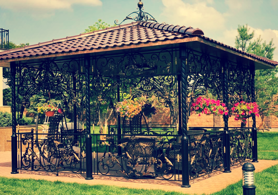 Беседка из металла