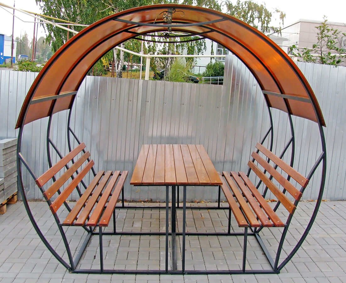 Беседка Садовая металлическая 3мх4м