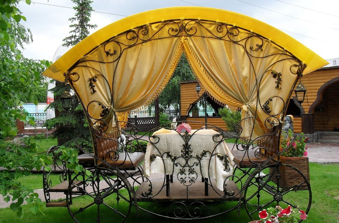 Кованая Садовая беседка
