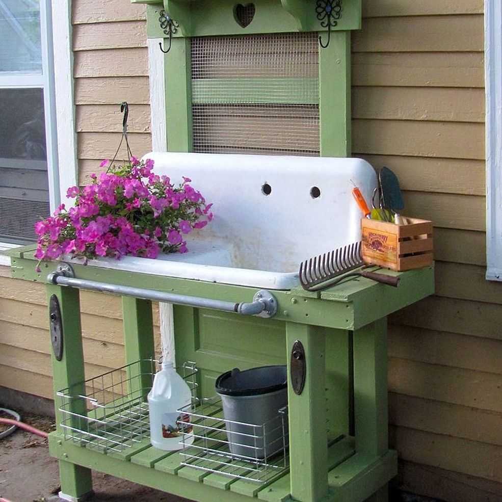 Уличный умывальник для дачи