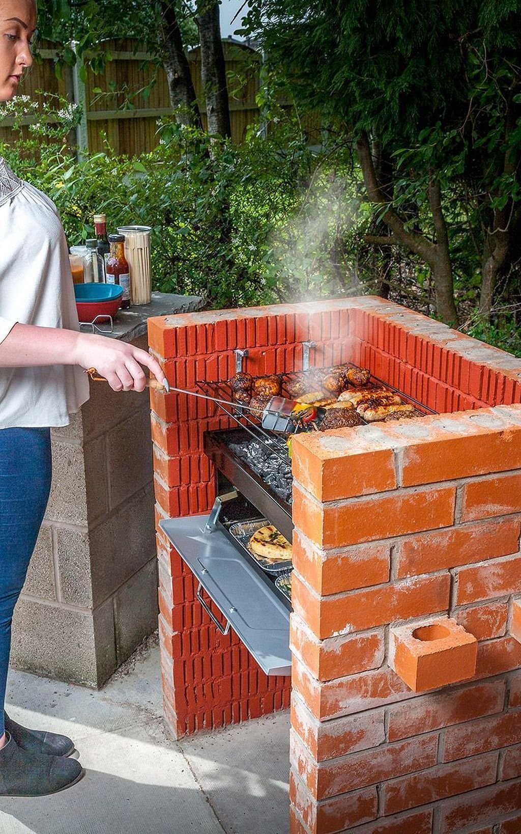 Шашлычная из кирпича