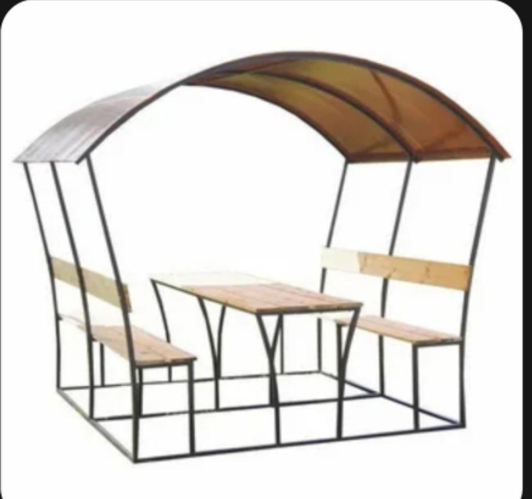 Беседка из профтрубы 2х2