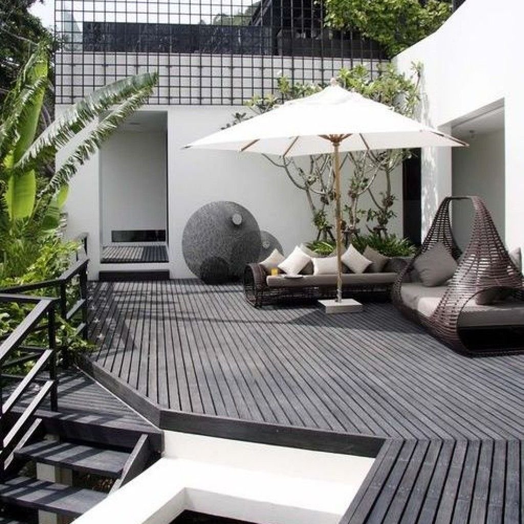 Сад в стиле Хай тек