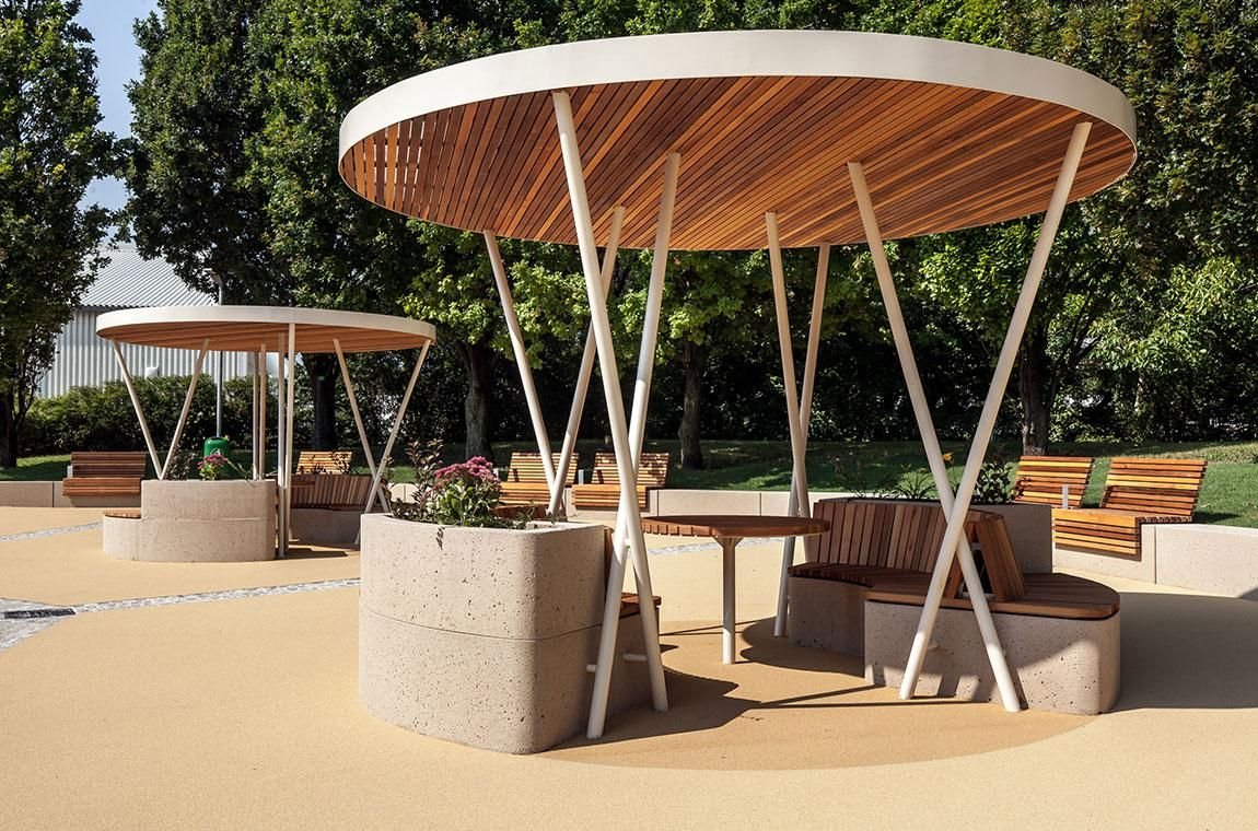 Теневой навес парковый