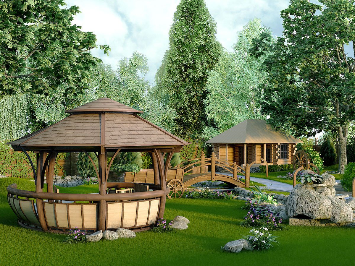 Ландшафт приусадебного участка