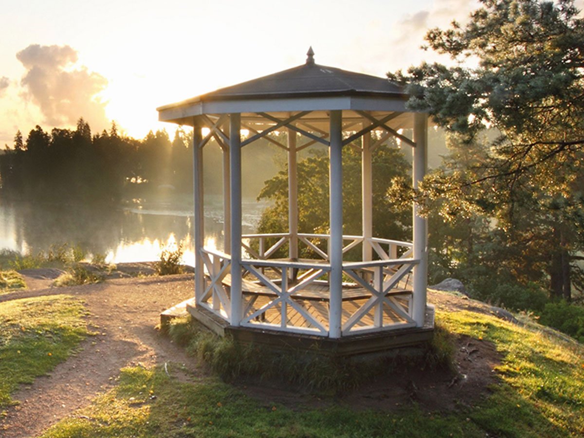 Чайная беседка парка Монрепо Выборг