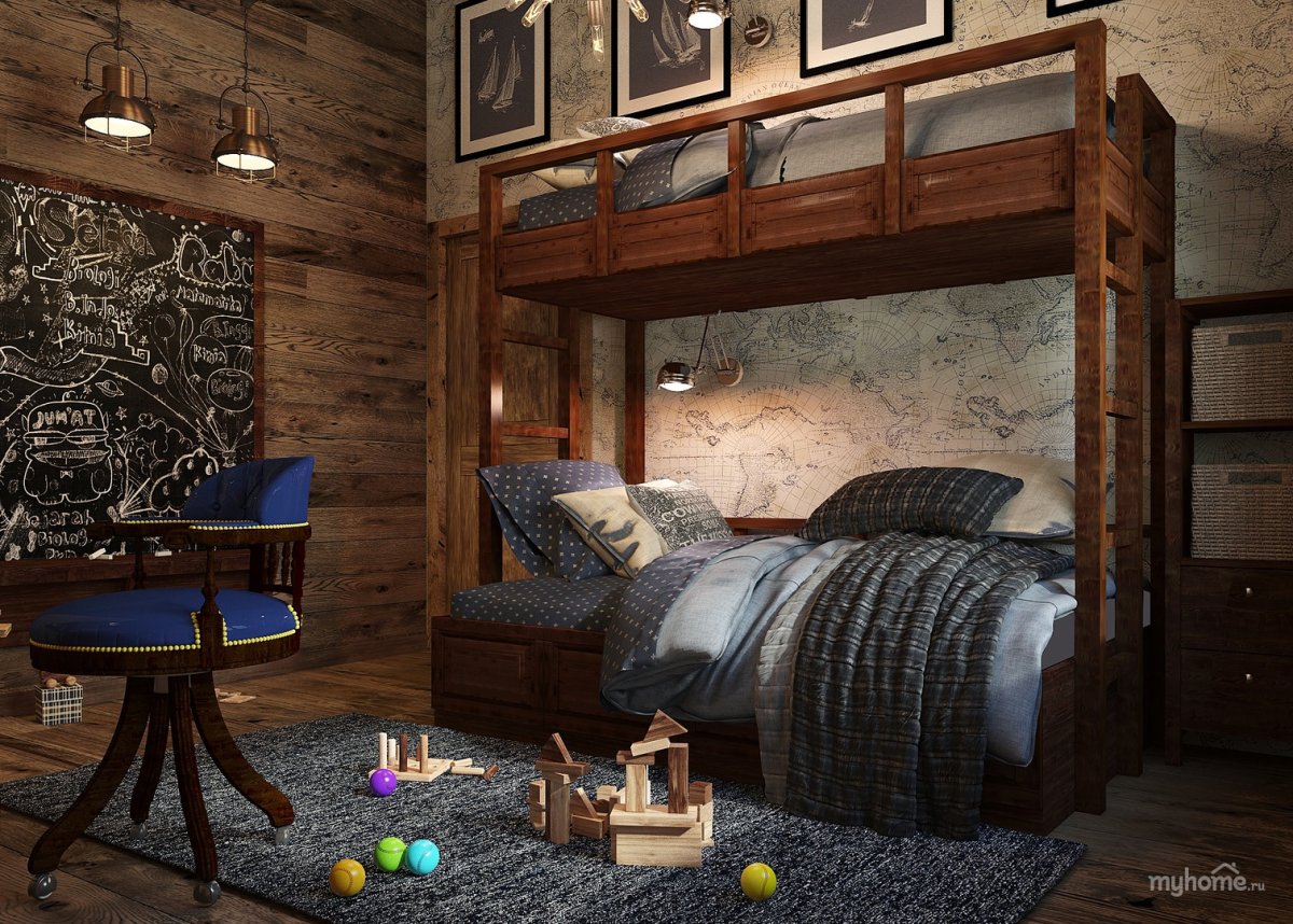 Комната подростка в стиле Шале