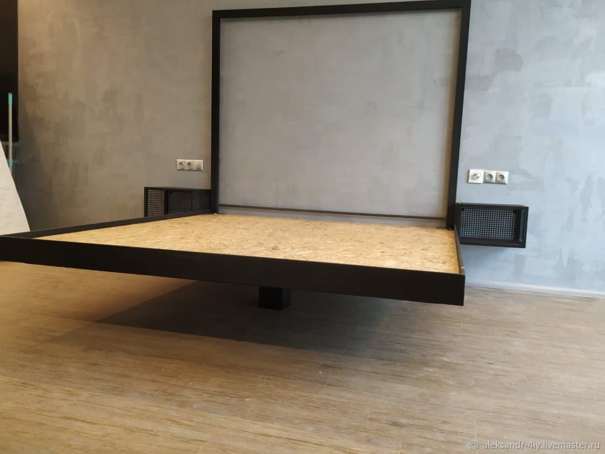Парящая кровать с подсветкой