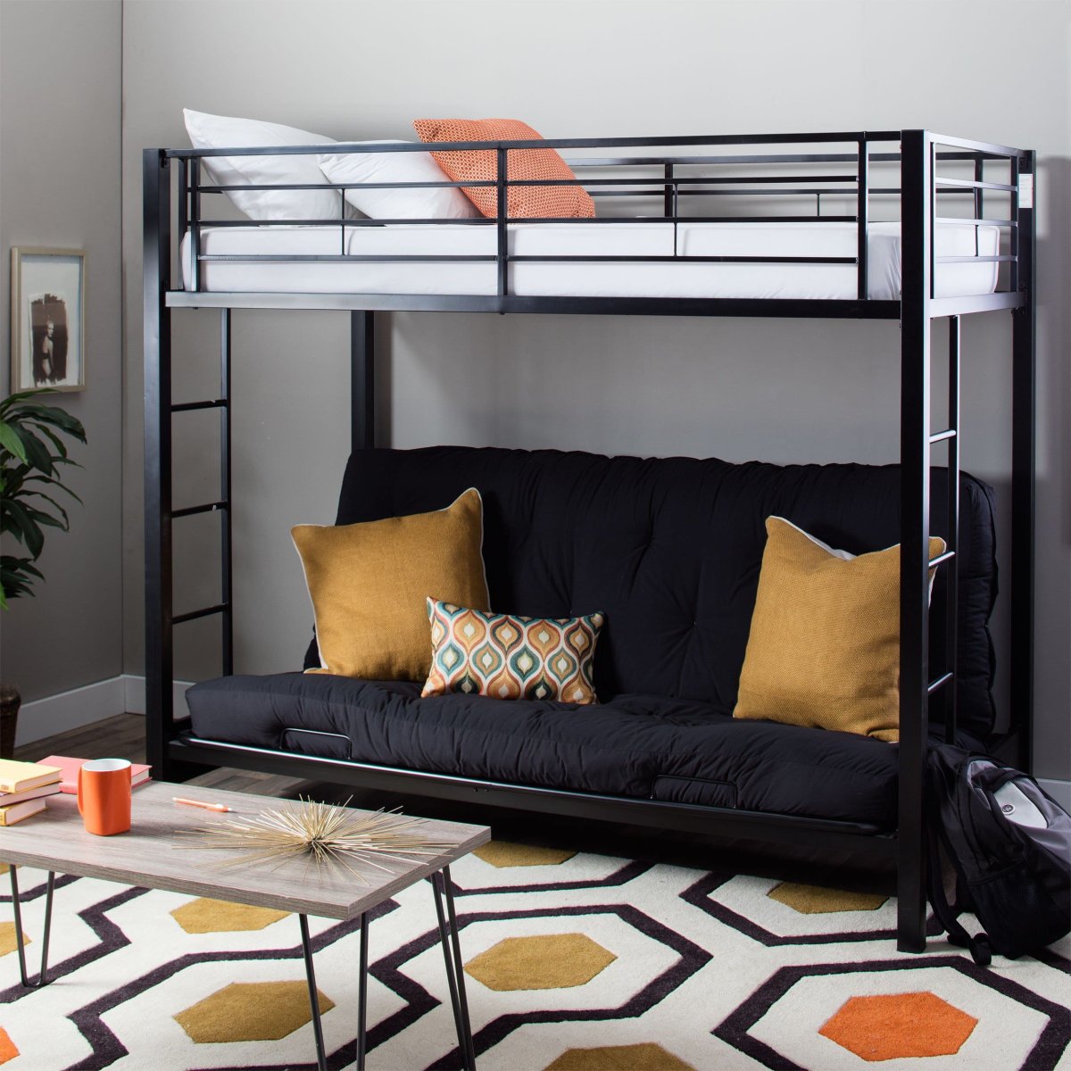 Двухъярусная кровать Twin/Full Bunkbed (Metal)