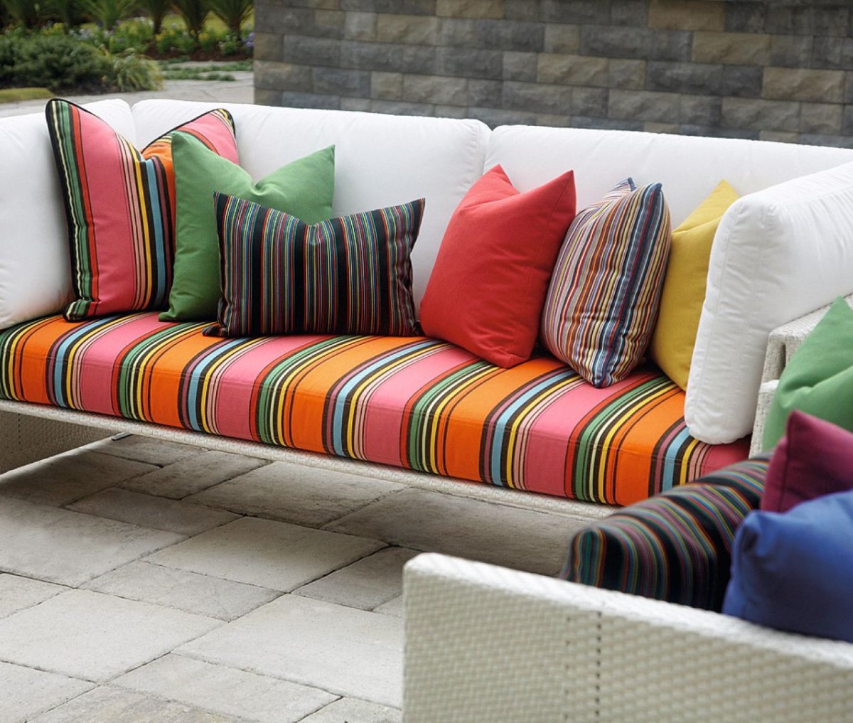 Подушки для садового дивана