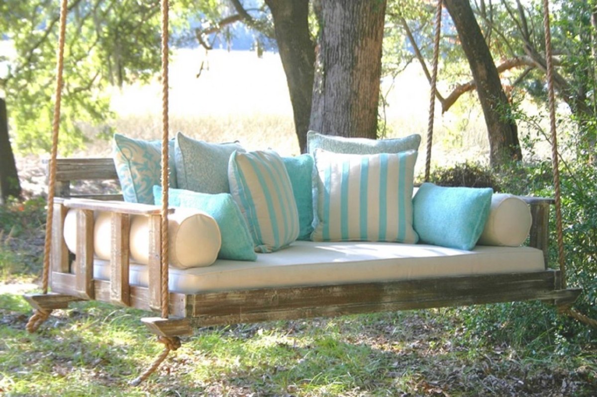 Подвесной диван-качели