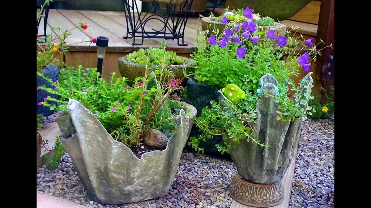 Горшок для цветов своими руками