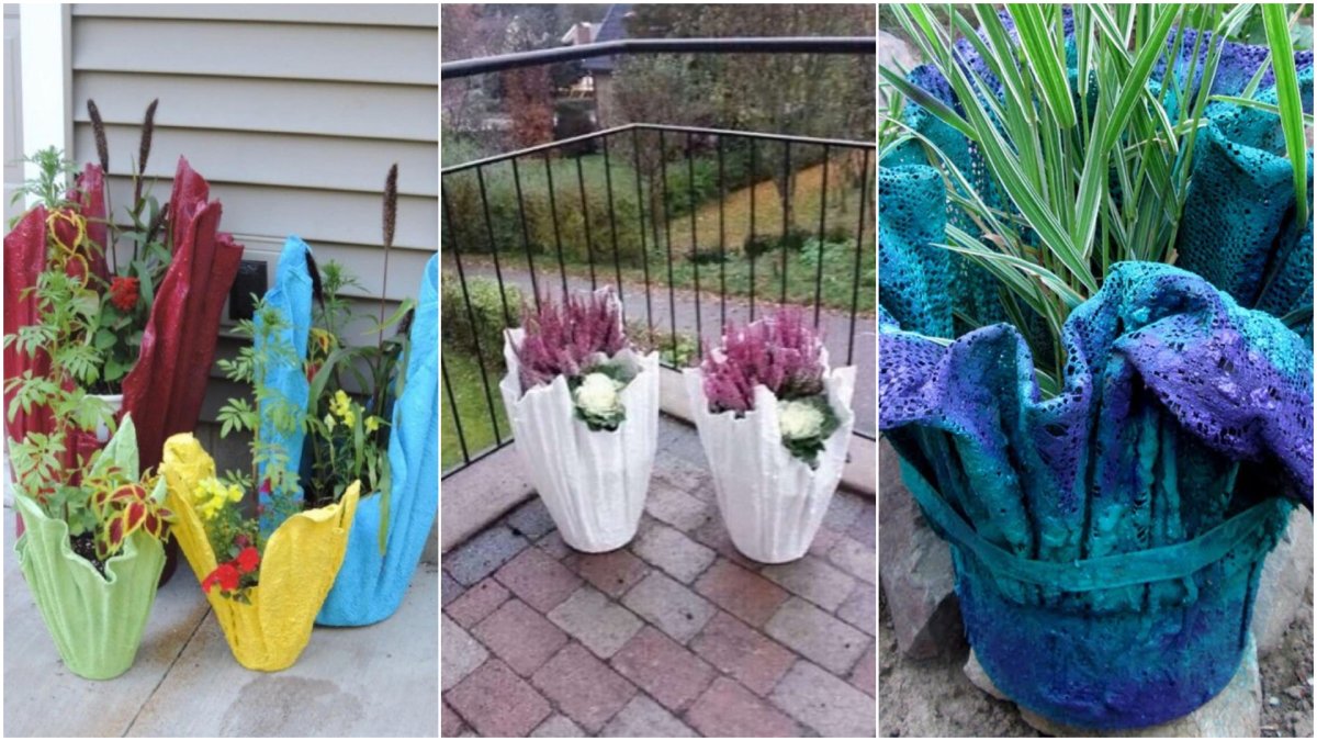 Вазоны своими руками для сада