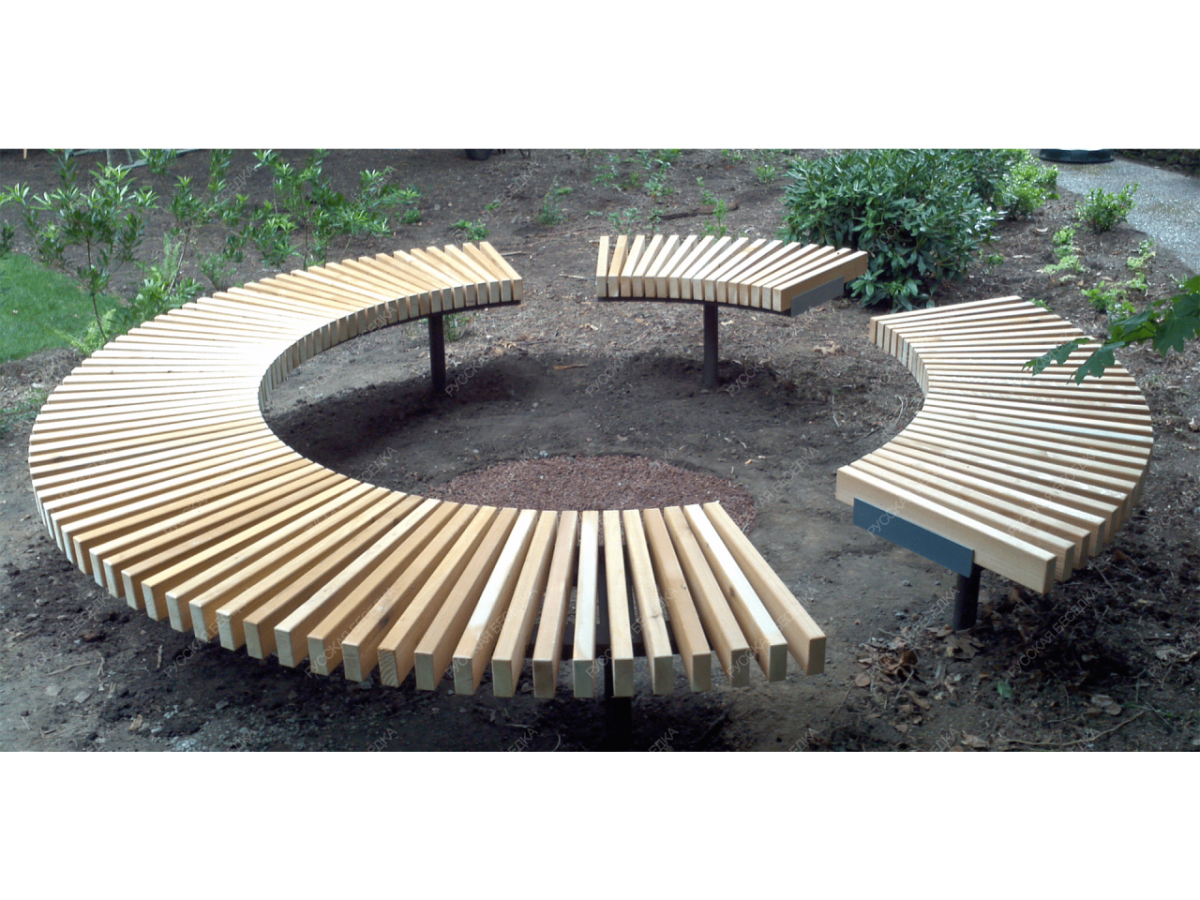 Круглая скамейка
