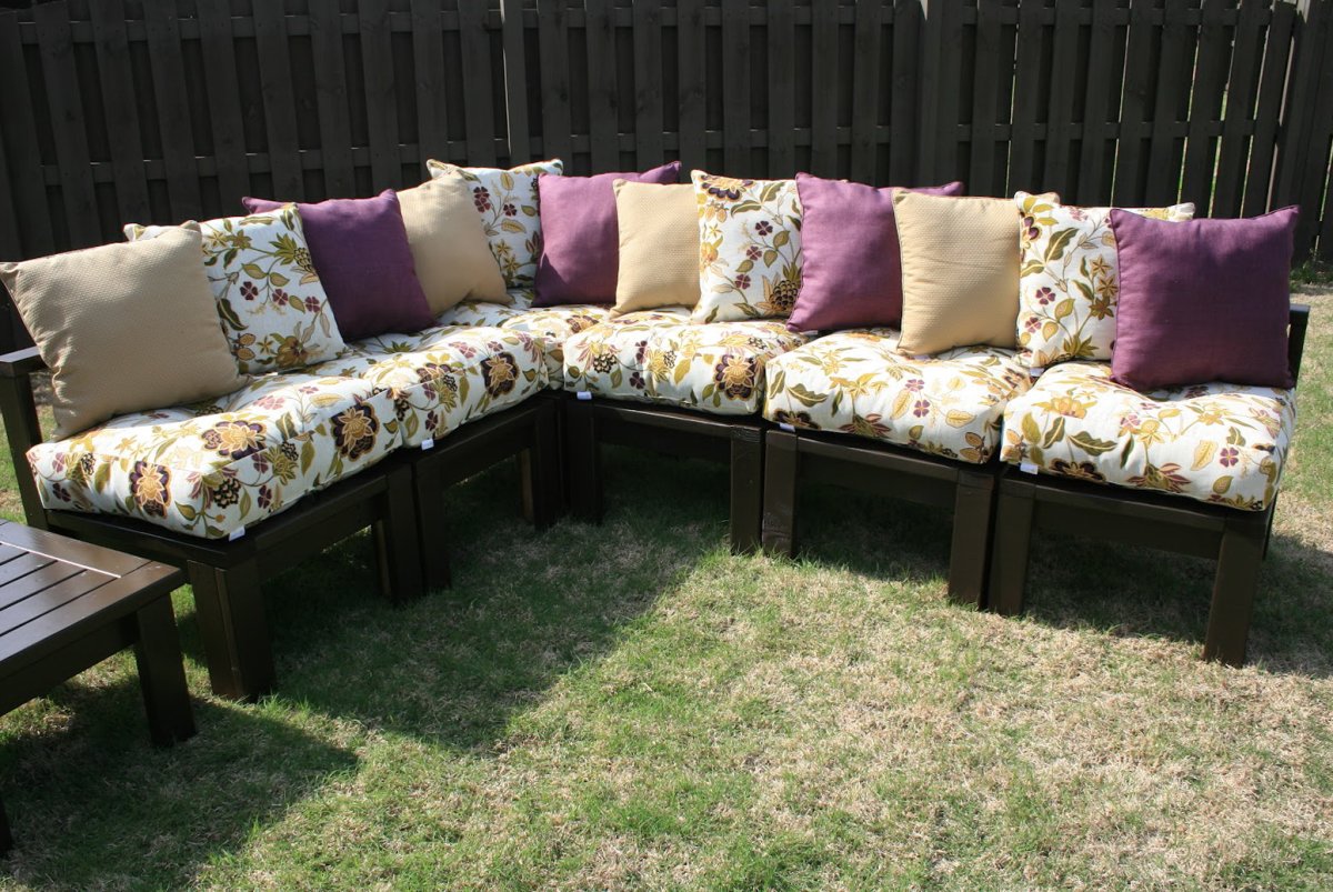 Сшить подушку на скамейку