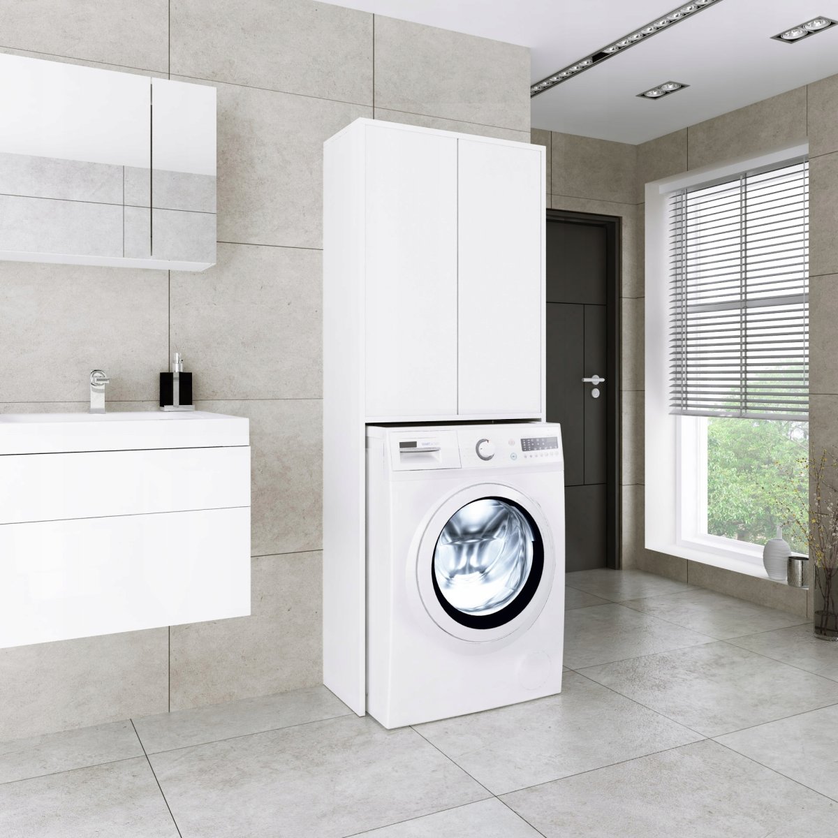 Шкаф над стиральной машины 64 см Акватон