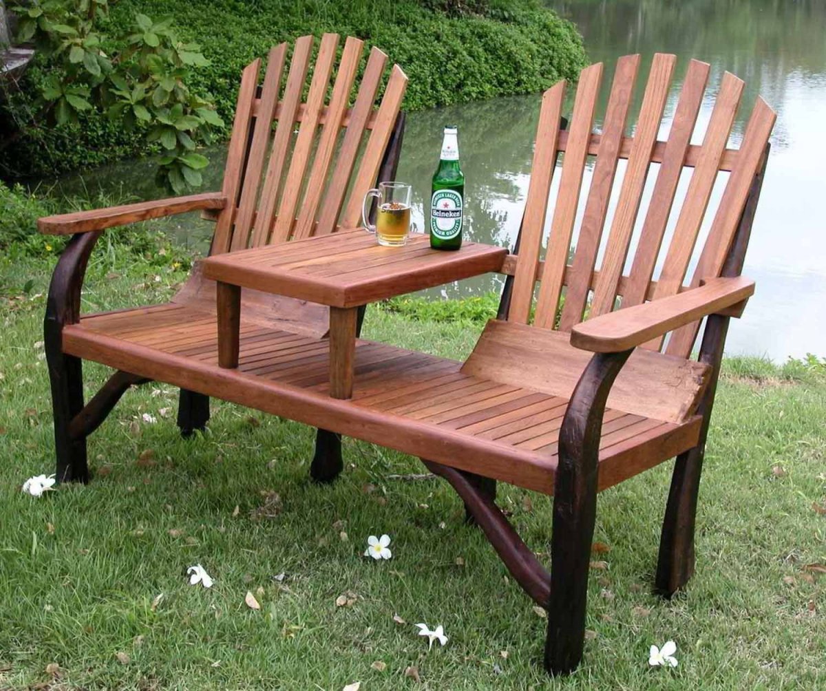 Кресло садовое деревянное