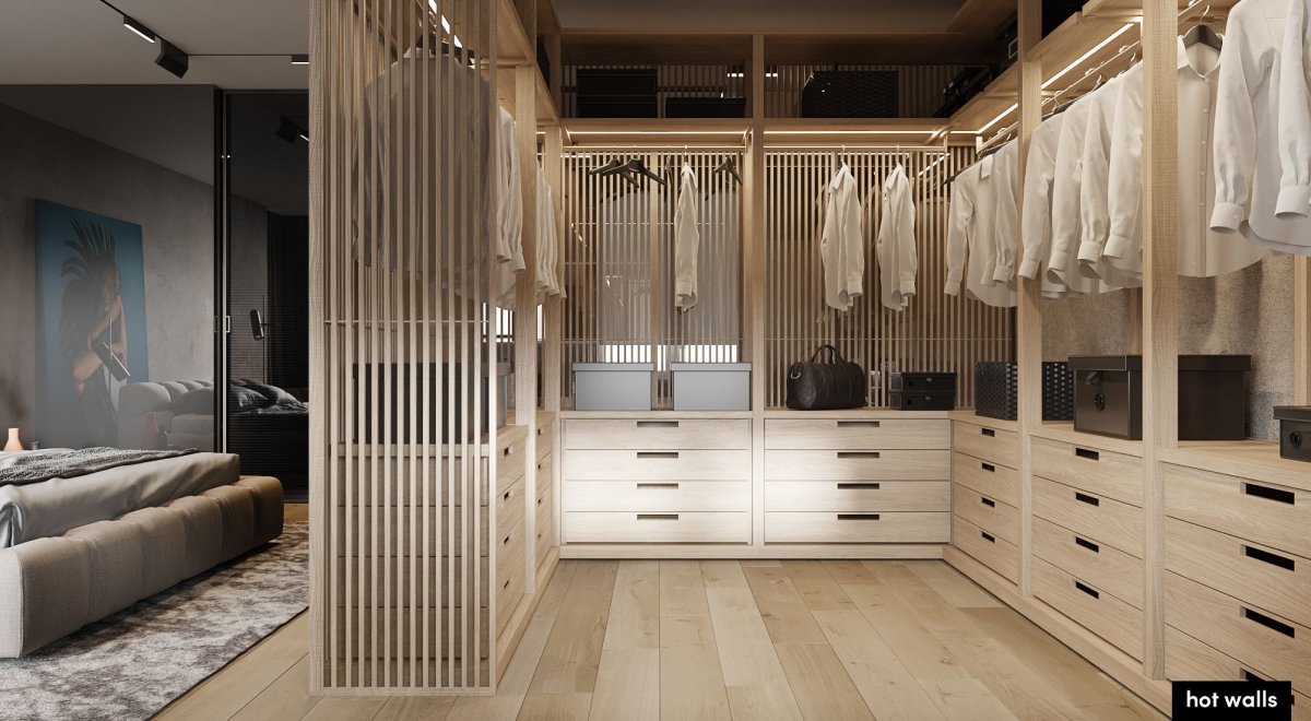 Рейки в гардеробной