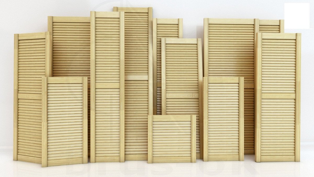 Дверки жалюзийные 20х594х850 (а хвоя)