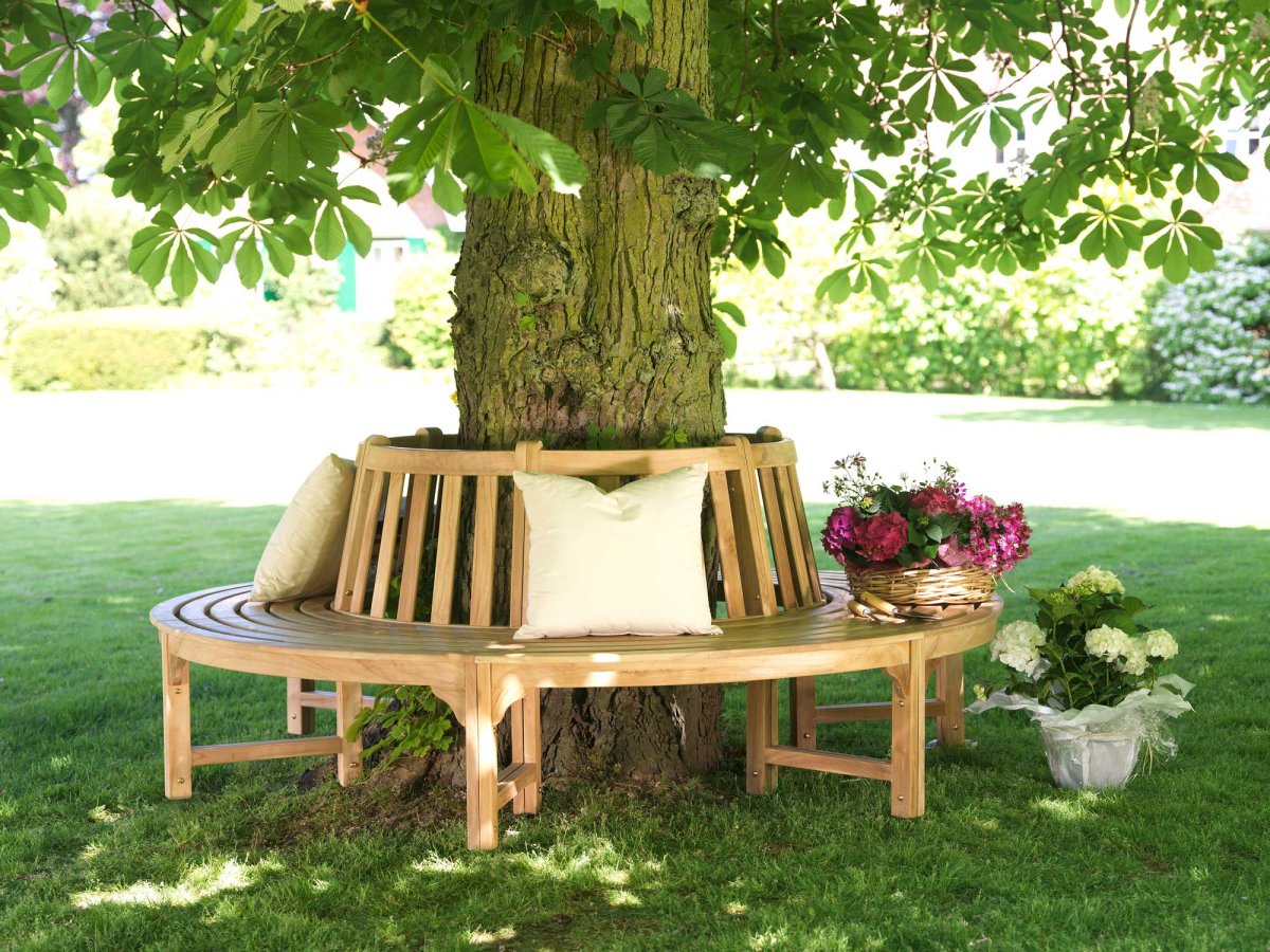 Круглая скамья вокруг дерева