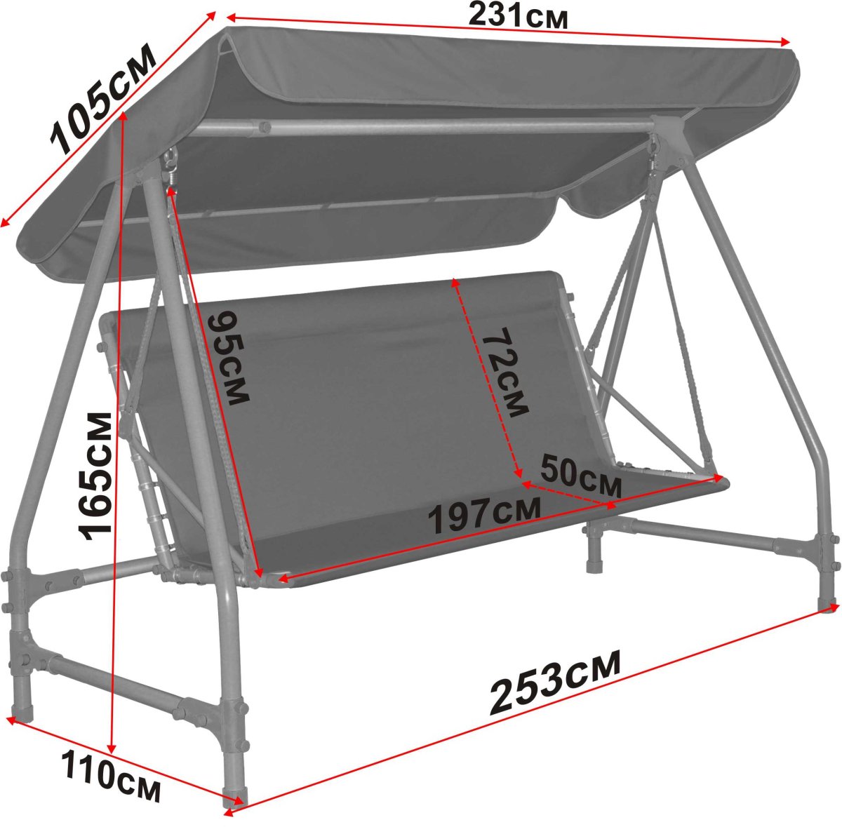 Садовая качеля из металла чертежи