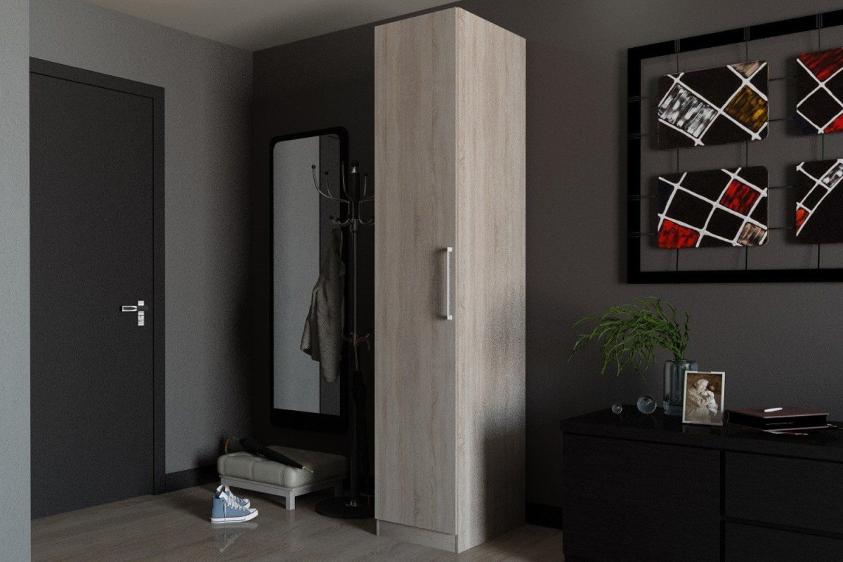 Шкаф со штангой однодверный красивый в интерьере