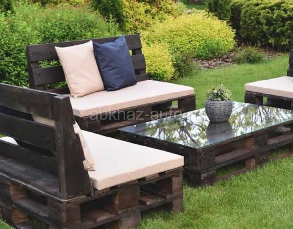 Садовая мебель из европоддонов