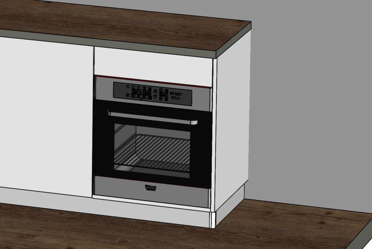 Духовой шкаф с ящиком сверху