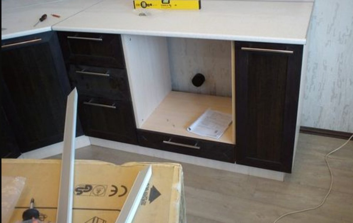 Кухонный модуль Палермо тумба 600 под технику ниша под духовой шкаф