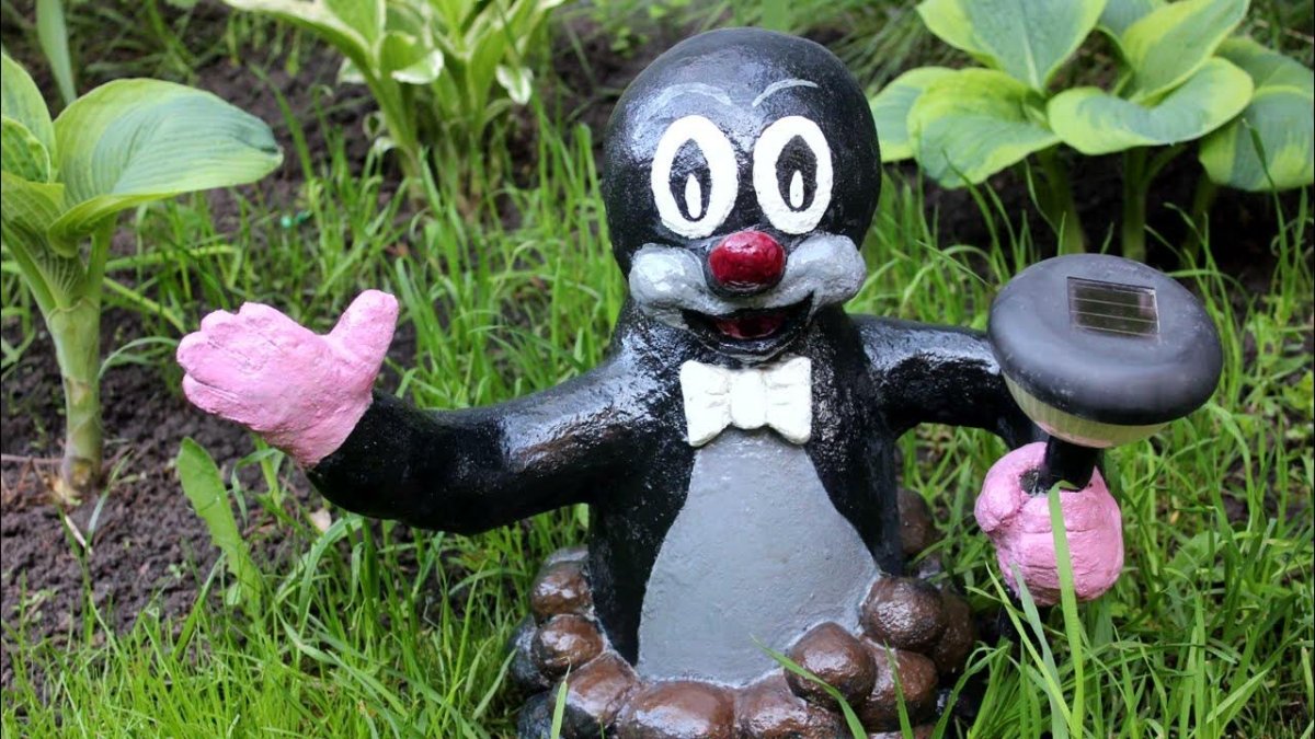 Фигурки из цемента для сада своими руками