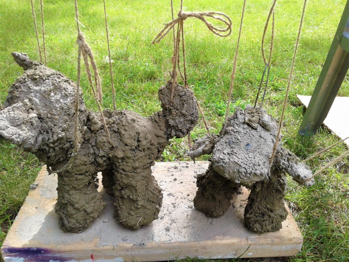 Фигурки из цемента для сада