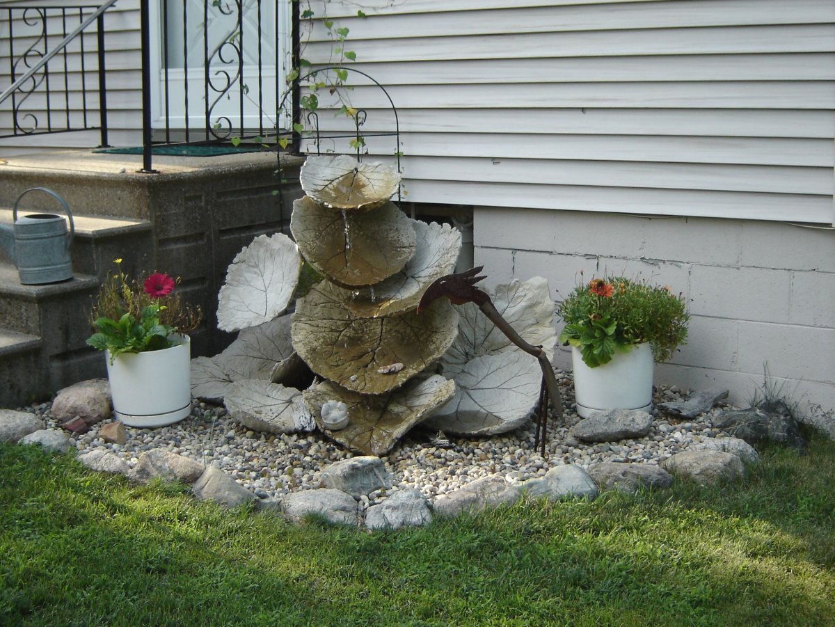 Клумбы из цемента