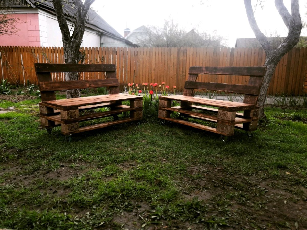 Садовая мебель из поддо