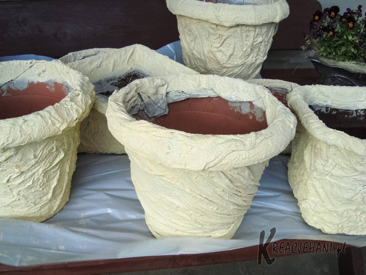 Вазоны из цемента