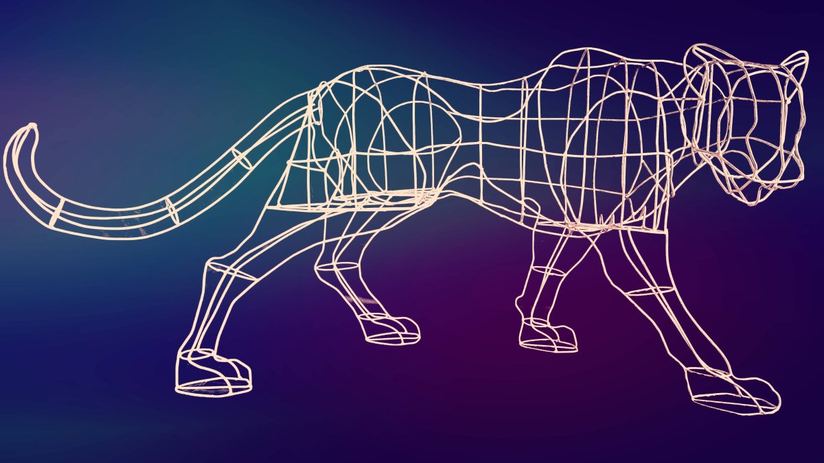 Тигр из проволоки