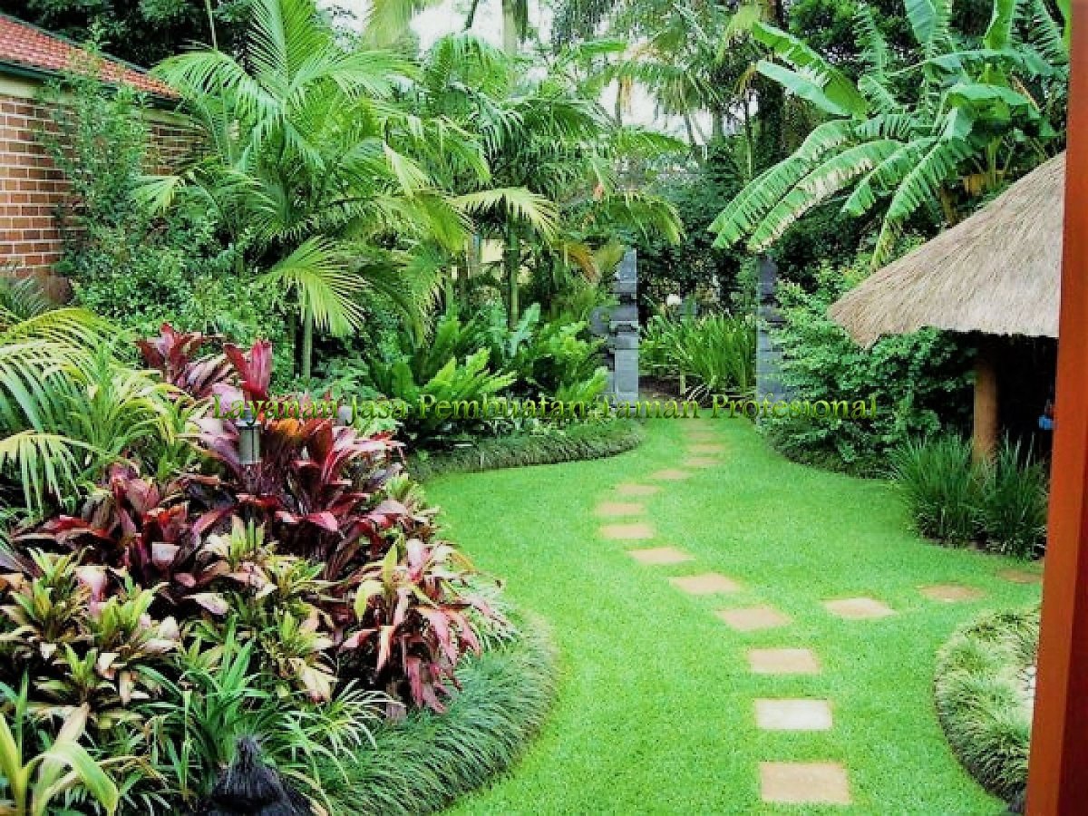 Тропический стиль в ландшафте