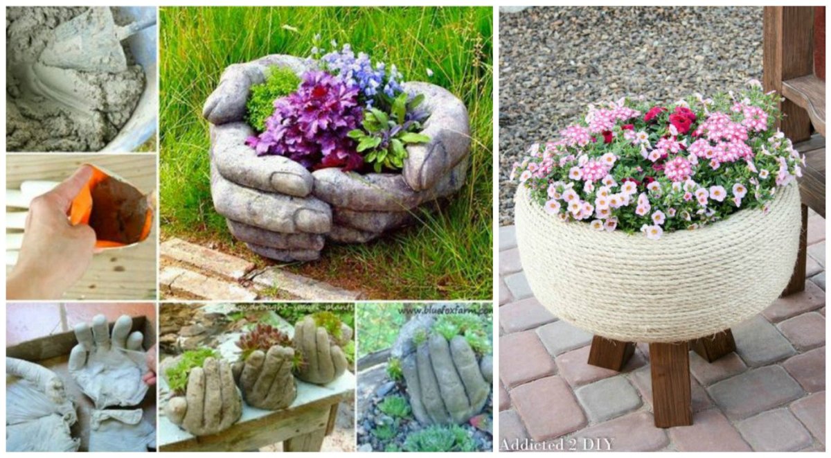 Декор из камней для сада