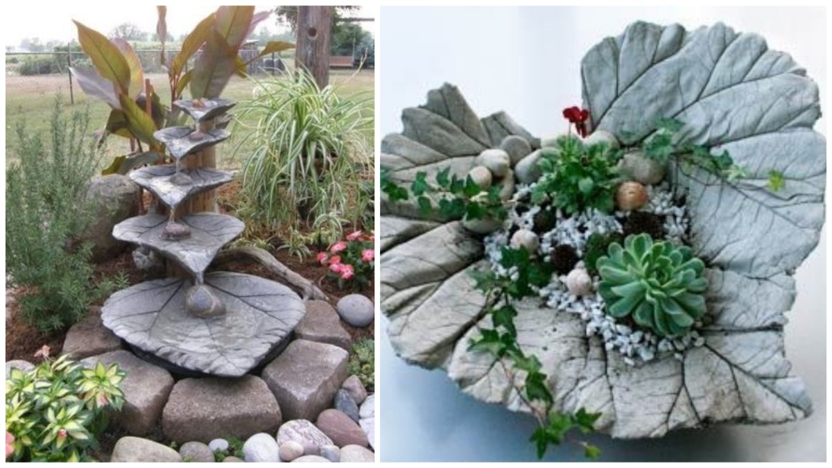 Из цемента для сада