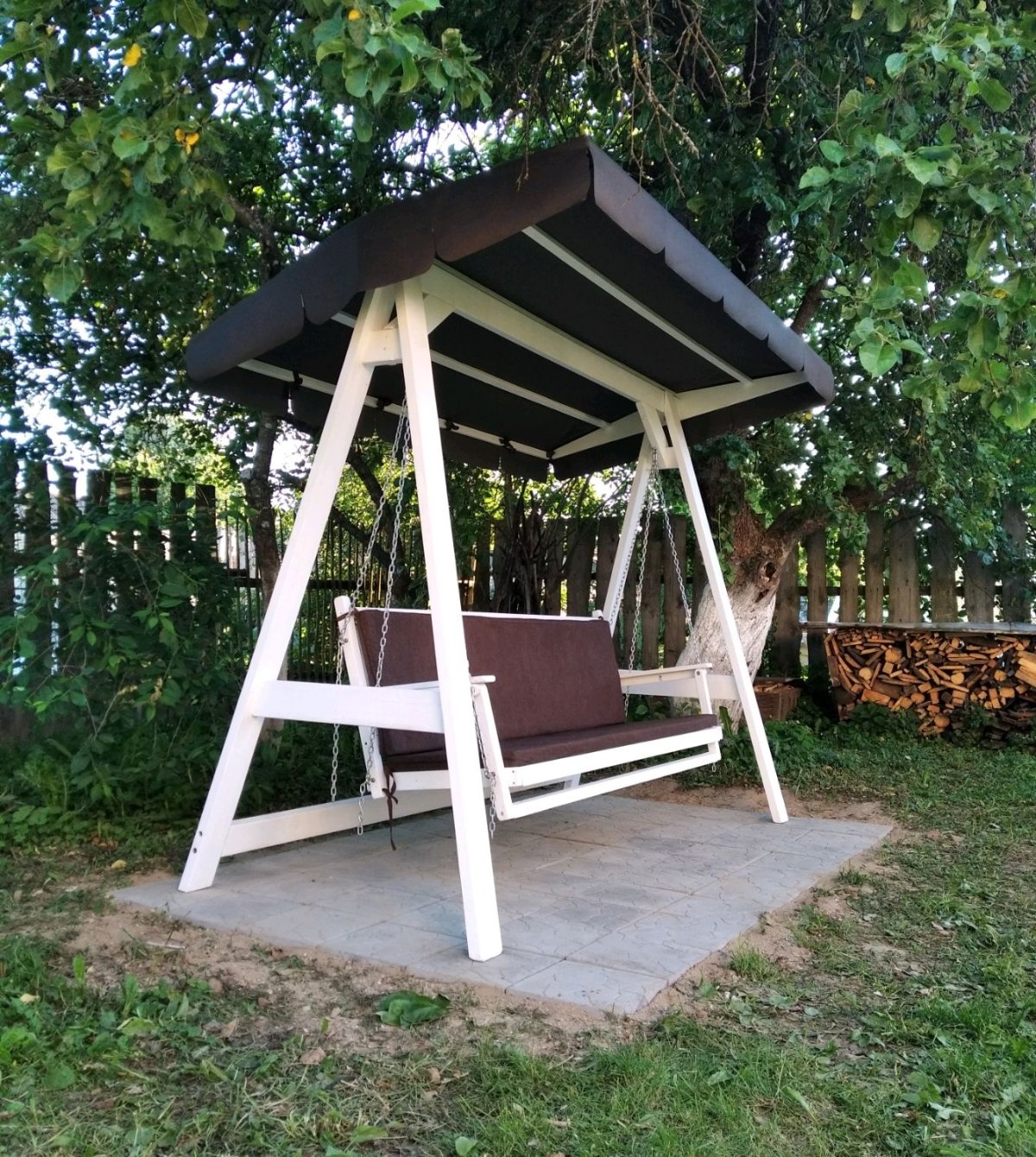 Деревянные "беседка-качели" Нижегородская