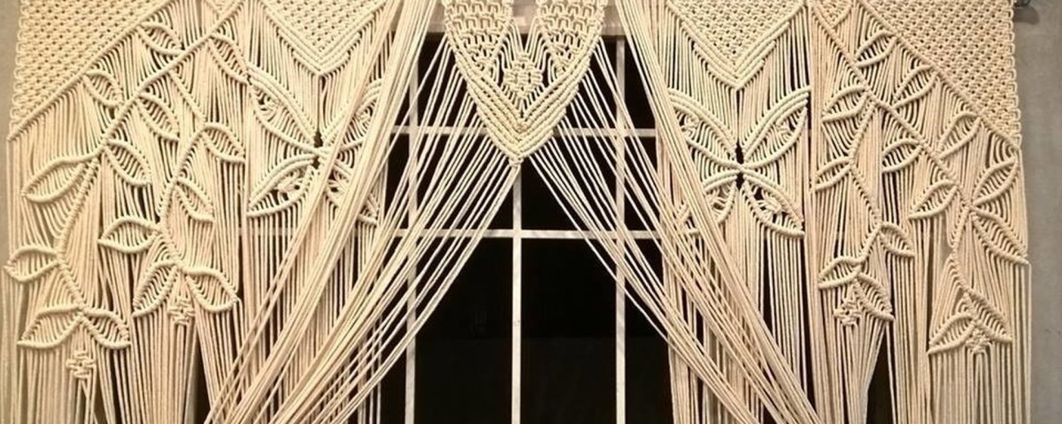 Макраме шторы на окна