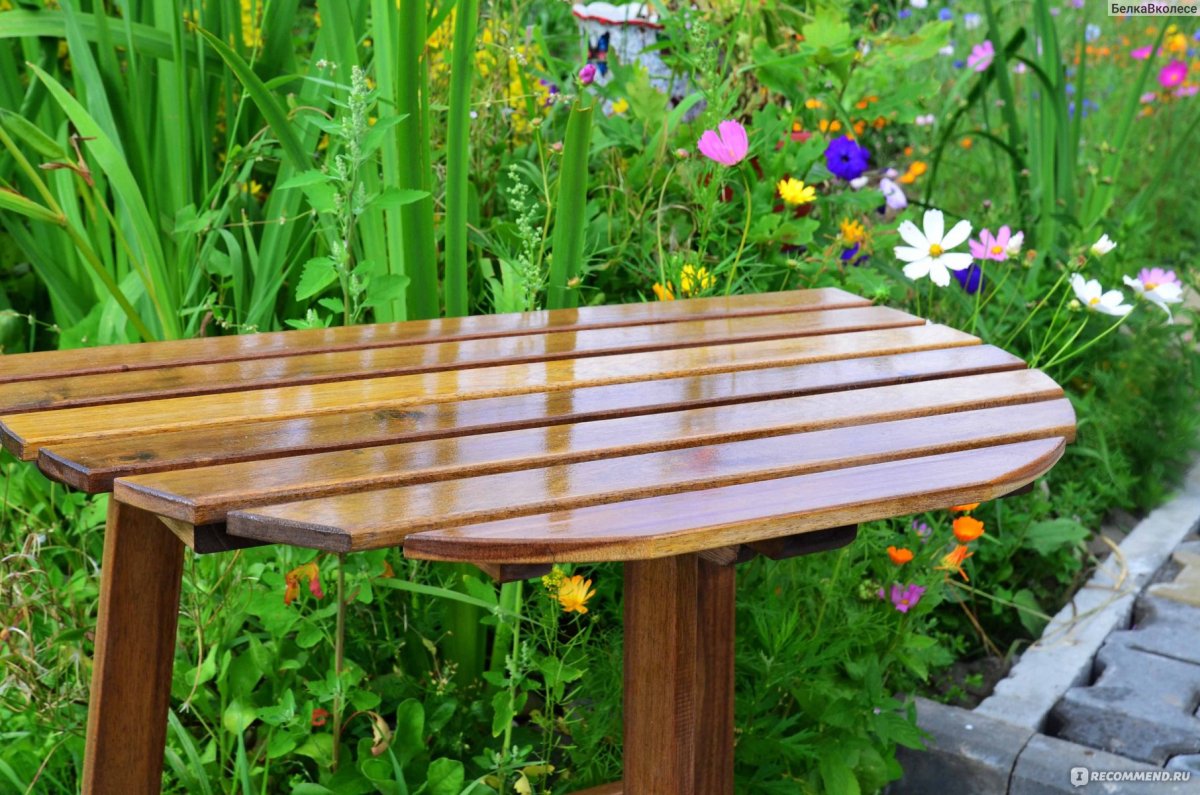 Стол садовый деревянный икеа