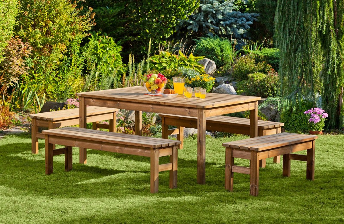 Garden Furniture Садовая мебель с ламелями