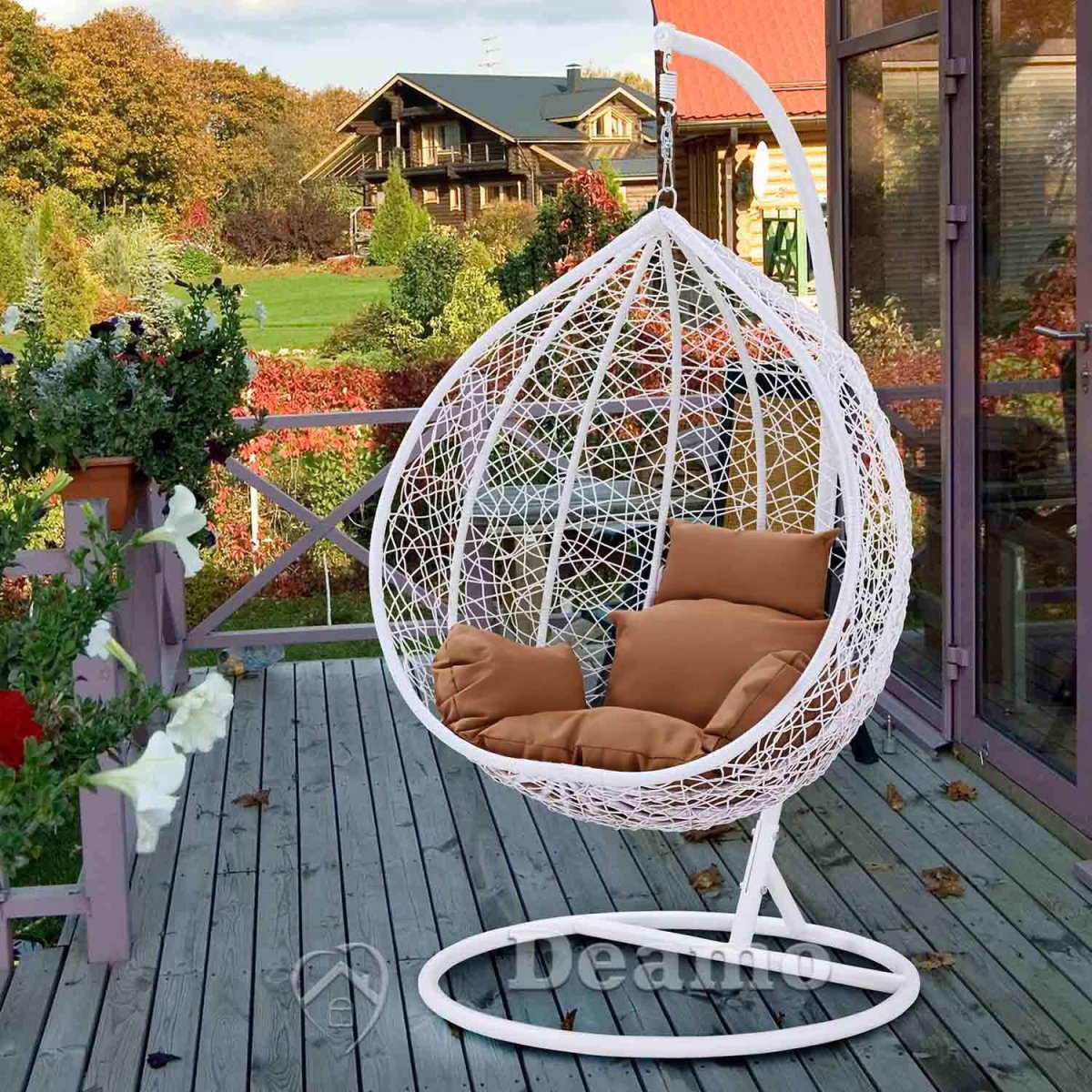 Подвесное кресло качели плетёное Фреско