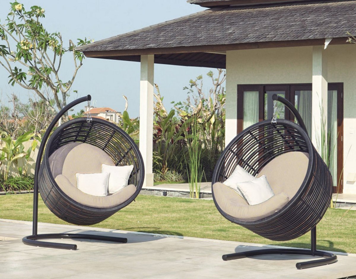 Садовая качель кокон