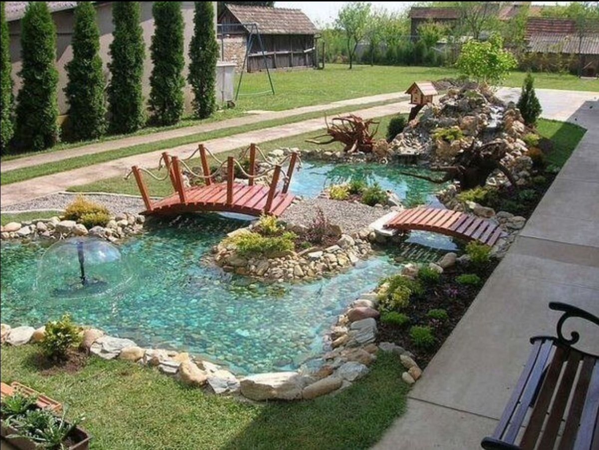 Декоративный бассейн для сада