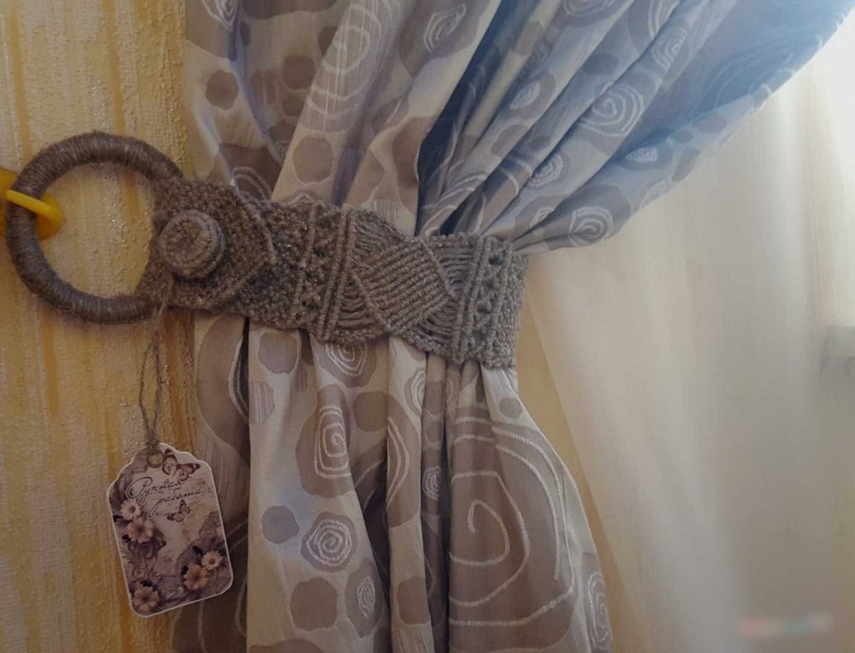 Держатели для штор макраме