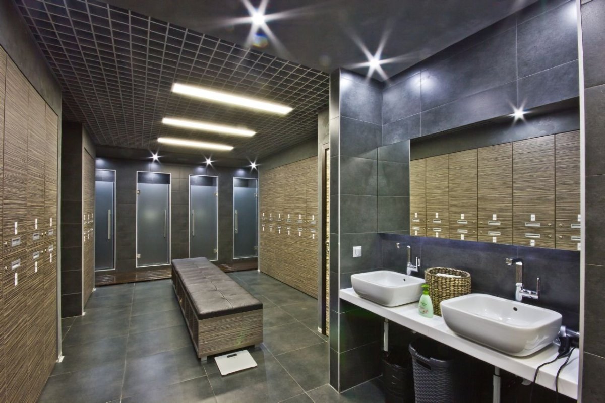 Общественный туалет интерьер